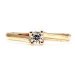 Verlobungsring Rosegold 0,19 Ct