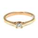 Engagement Ring Rose Gold 0.18 Ct