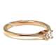 Engagement Ring Rose Gold 0.18 Ct