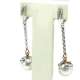 Earrings White Gold 18Kl Cultured Pearl 12mm 0.25 Cts